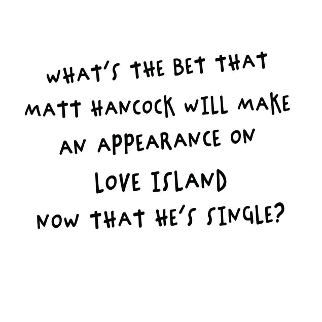 Matt Hancock Confetti-exploding Greetings Card