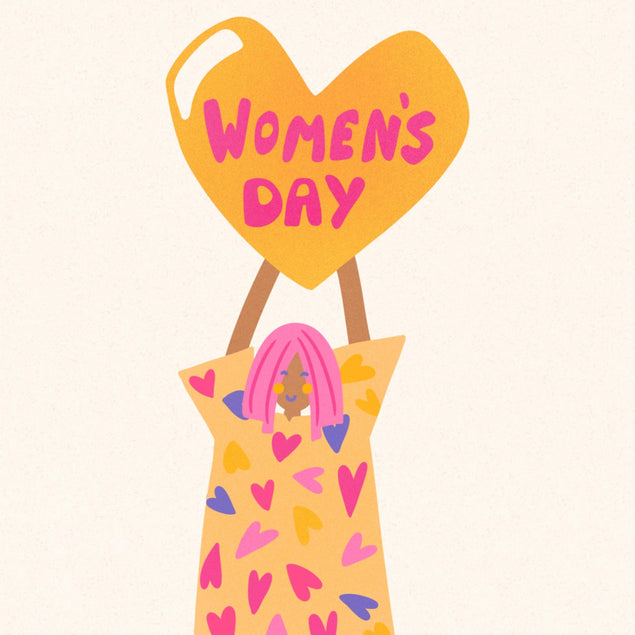 Women's Day Love Confetti-exploding Greetings Card