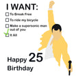 Happy 25th Birthday Freddie Mercury Confetti-exploding Greetings Card