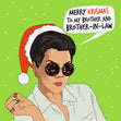 Merry Krismas Brother And Brother-in-law Kris Jenner Confetti-exploding Greetings Card