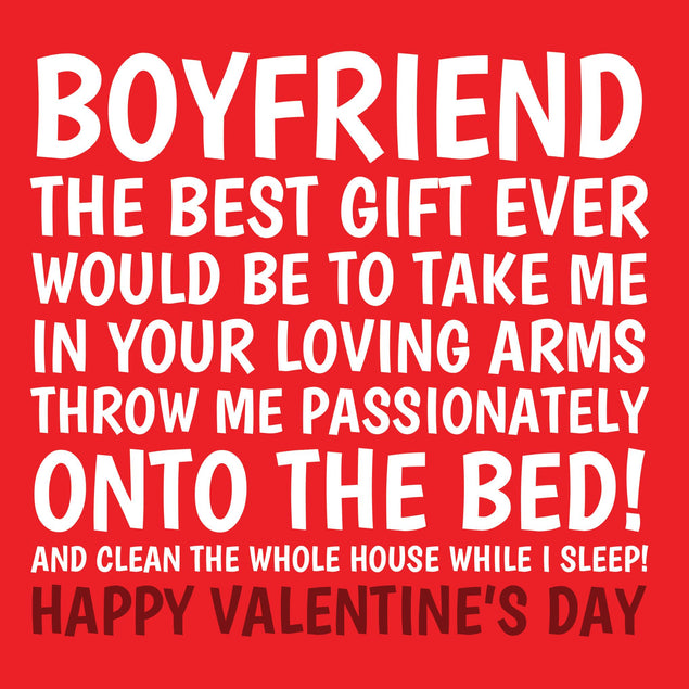 Valentine's Day Best Gift Ever Boyfriend Confetti-exploding Greetings Card