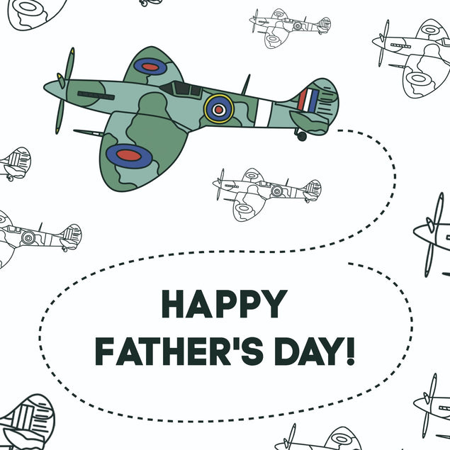 Father's Day Planes Confetti-exploding Greetings Card