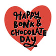 Happy Bonk And Chocolate Day Confetti-exploding Greetings Card