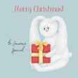 Cute Rabbit Merry Christmas To Someone Special Confetti-exploding Greetings Card
