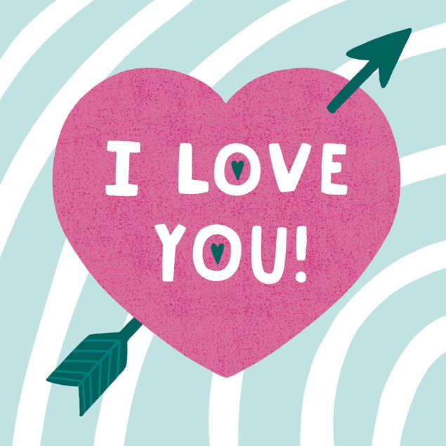 I Love You Big Pink Confetti-exploding Greetings Card