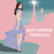 Happy Birthday *French Kiss* Emily In Paris Confetti-exploding Greetings Card