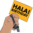 Hala Birthday For Football Lover Confetti-exploding Greetings Card