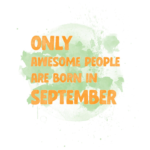 Awesome People Are Born In September Confetti-exploding Greetings Card