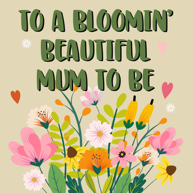 Bloomin Beautiful Mum To Be Confetti-exploding Greetings Card