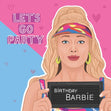 Let's Go Party Barbie Birthday Confetti-exploding Greetings Card