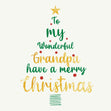 Merry Christmas Grandpa Confetti-exploding Greetings Card
