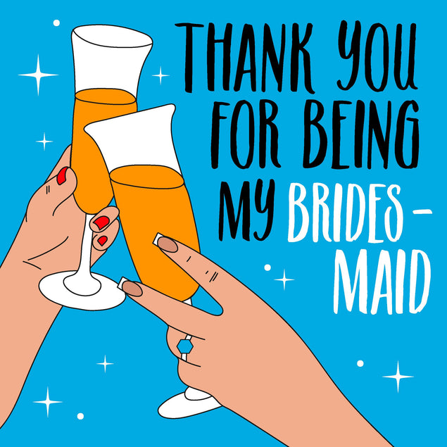 Thank You For Being My Bridesmaid Confetti-exploding Greetings Card