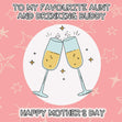 Happy Mother's Day Favourite Aunt And Drinking Buddy Confetti-exploding Greetings Card