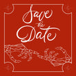 Red Background Skeleton Halloween Wedding Invitation Confetti-exploding Greetings Card