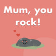 Mum You Rock Confetti-exploding Greetings Card