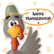 Happy Thanksgiving Funny Turkey Confetti-exploding Greetings Card