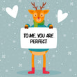 You Are Perfect Deer Christmas Confetti-exploding Greetings Card
