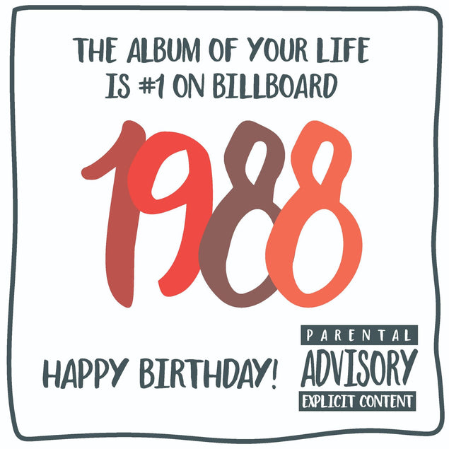 The Album Of your Life 1988 Birthday Confetti-exploding Greetings Card