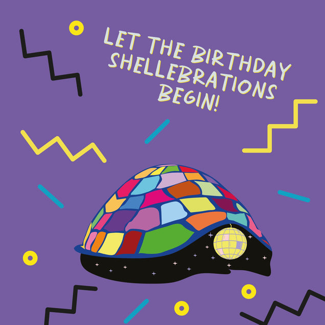 Let Shellebrations Begin Birthday Confetti-exploding Greetings Card