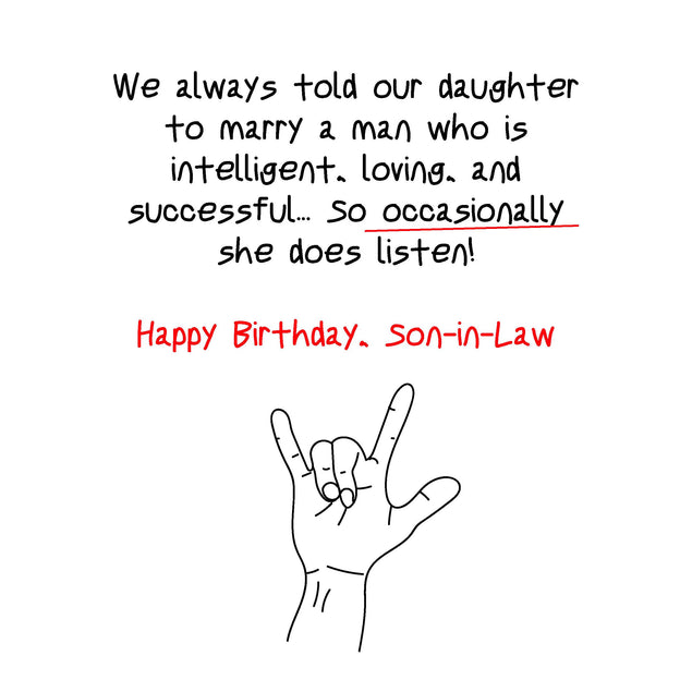 You Rock Happy Birthday Son-In-Law Confetti-exploding Greetings Card