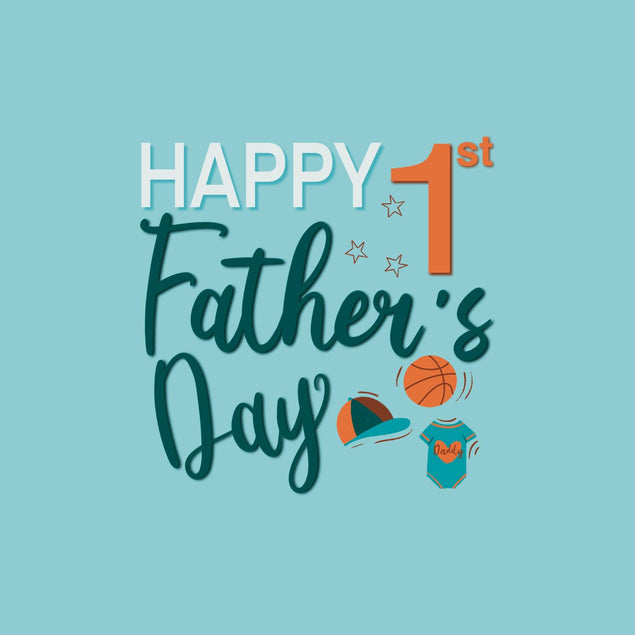 Happy First Fathers Day Confetti-exploding Greetings Card