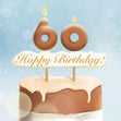 60th Happy Birthday Cake Confetti-exploding Greetings Card