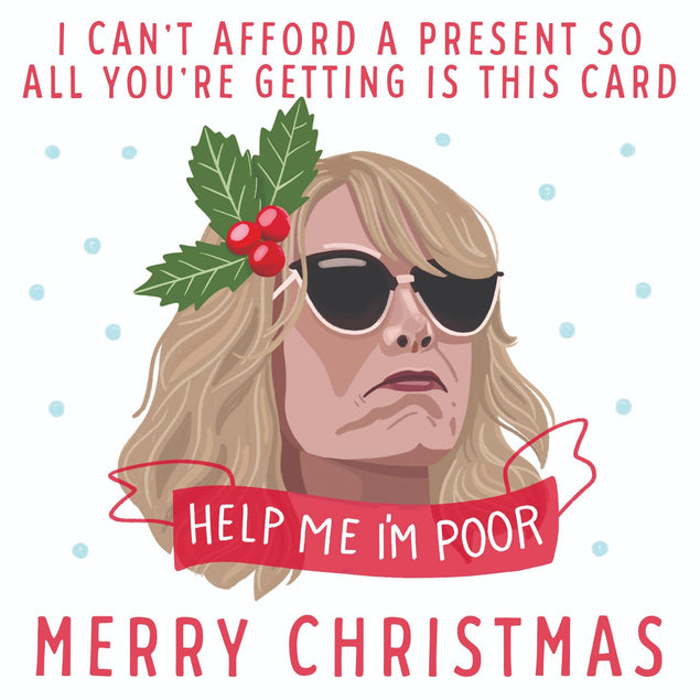 Bridesmaids Poor Christmas Confetti-exploding Greetings Card