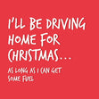 Driving Home For Christmas Confetti-exploding Greetings Card