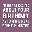 Next Prime Minister Birthday Confetti-exploding Greetings Card
