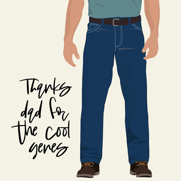 Dad's Cool Genes Father's Day Confetti-exploding Greetings Card