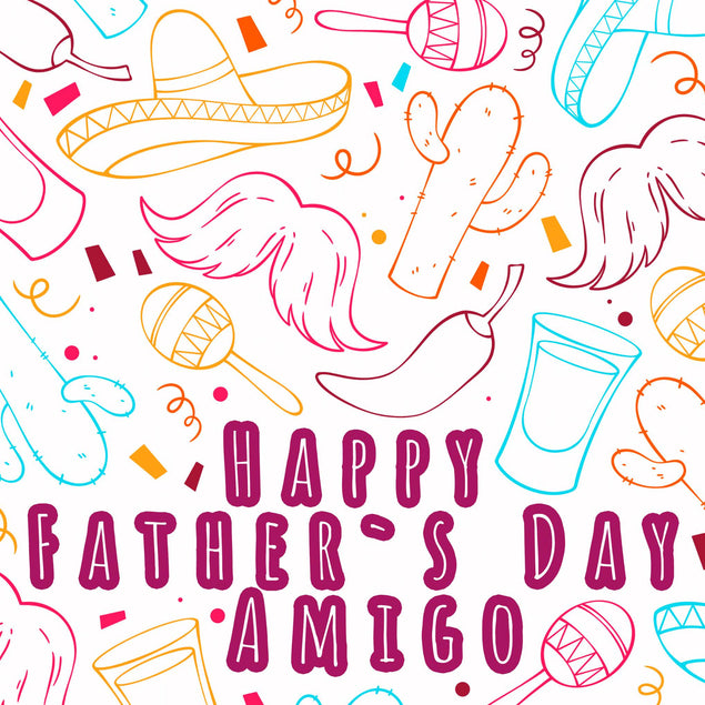Happy Father's Day Amigo Confetti-exploding Greetings Card