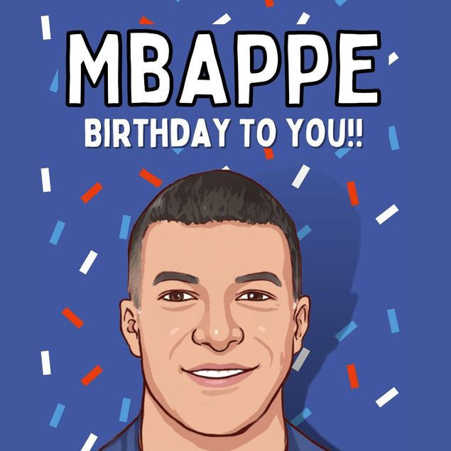 Mbappe Birthday Confetti-exploding Greetings Card