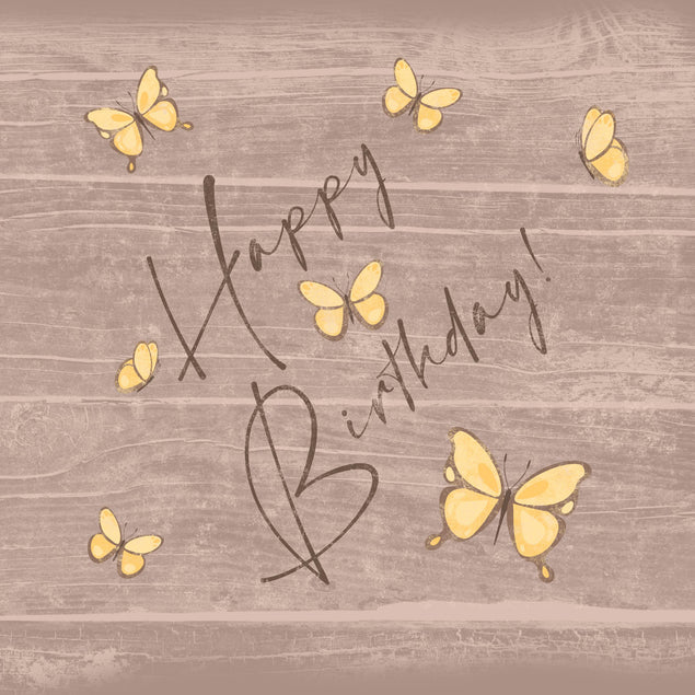 Tree Butterflies Birthday Confetti-exploding Greetings Card