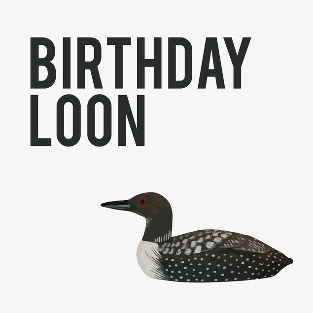 Rude Bird Birthday Loon Confetti-exploding Greetings Card