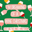 Wine Christmas Confetti-exploding Greetings Card