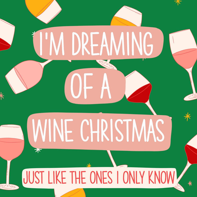 Wine Christmas Confetti-exploding Greetings Card