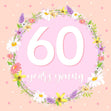 60 Years Young Confetti-exploding Greetings Card
