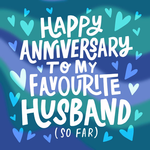 Happy Anniversary Husband Confetti-exploding Greetings Card