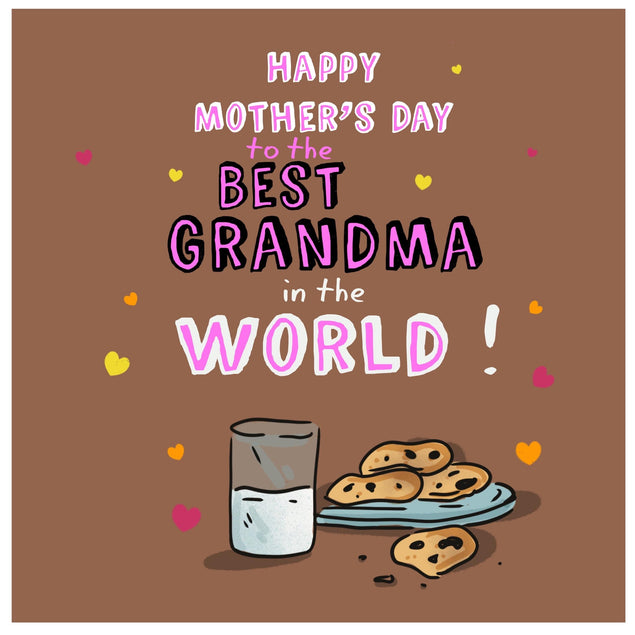 The Best Grandma Happy Mother's Day Confetti-exploding Greetings Card