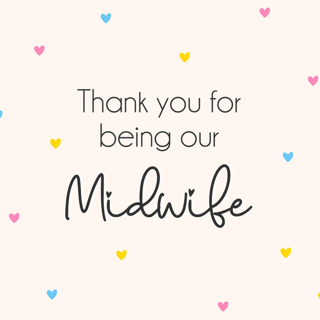 Little Hearts Midwife Thank You Confetti-exploding Greetings Card