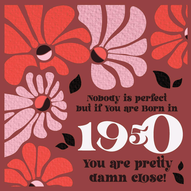 Happy Birthday Baby Boomer 1950 Confetti-exploding Greetings Card