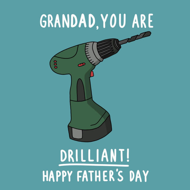 Grandad You Are Drilliant Father's Day Confetti-exploding Greetings Card