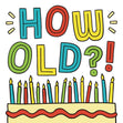 How Old?! Birthday Confetti-exploding Greetings Card
