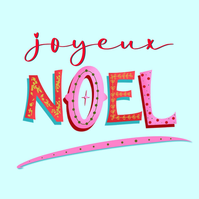 Joyeux Noel Confetti-exploding Greetings Card