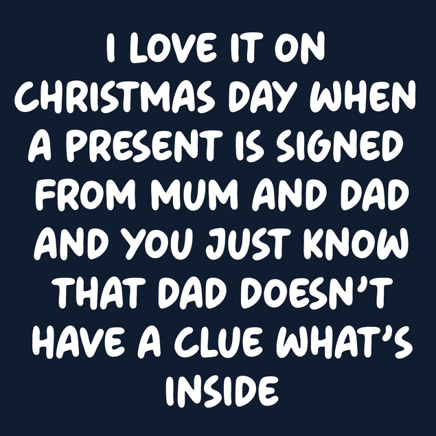 Present From Parents Merry Christmas Confetti-exploding Greetings Card