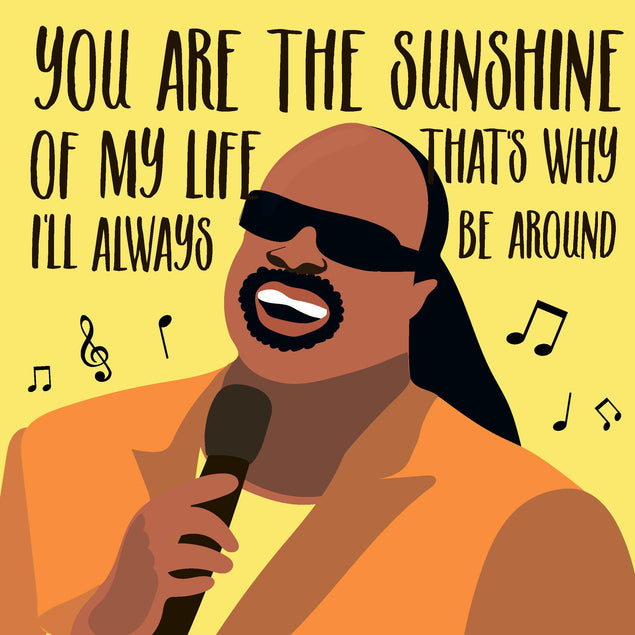 You Are The Sunshine Of My Life Confetti-exploding Greetings Card