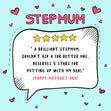 Happy Mother's Day 5 Stars Stepmum Confetti-exploding Greetings Card