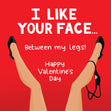 I Like Your Face... Valentine's Day Confetti-exploding Greetings Card