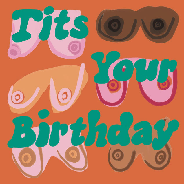 Tits Your Birthday Confetti-exploding Greetings Card