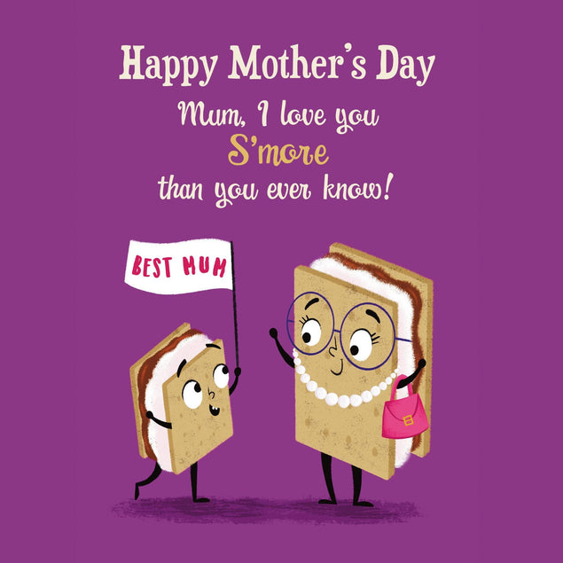 Mum, I Love You S'more Mother's Day Confetti-exploding Greetings Card